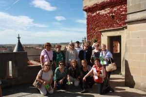 Parte del grupo durante el viaje